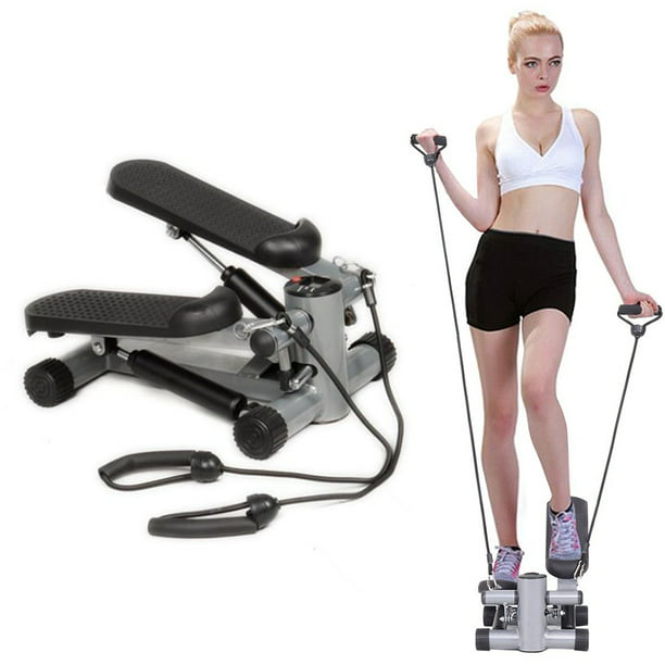 Black Fitness Stepper for Exercise… Exercise Stepper with Resistance Bands for Indoor Workout Mini Stepper Stair Stepper Exercise Machine Including LCD Monitor